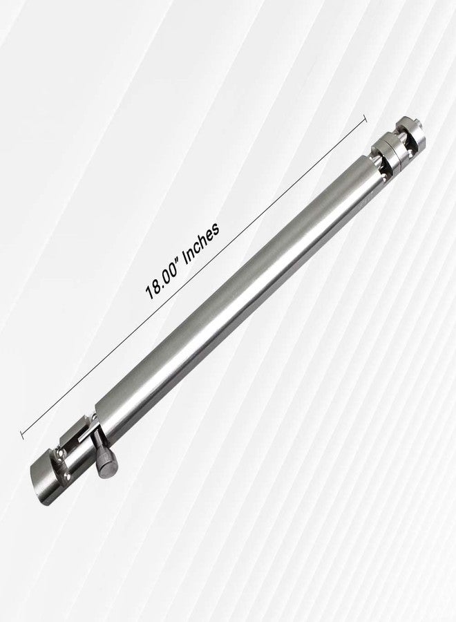 Hyderon Premium 18" Xylo Tower Bolt/Door Latch/kundi/chitakni/Chitkini (Silver/Satin, Pack of 2 Pieces) (18" / 450mm) - Image 2